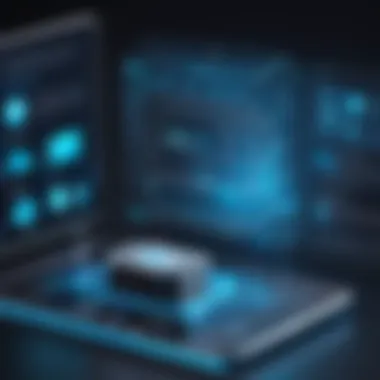 Future Trends in API Technology Future trends in API technology depicted in a futuristic design