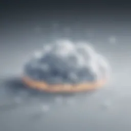 Abstract representation of cloud computing network