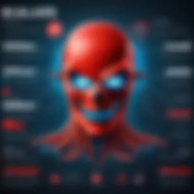 Malware Characteristics and Implications An infographic detailing characteristics and implications of malware software.