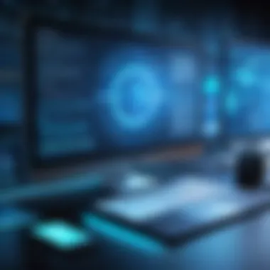 Exploring Cybersecurity Threats Illustration of various cybersecurity threats