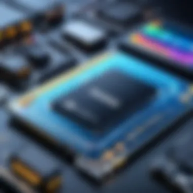 A visual representation of various SSD technologies and their performance metrics.