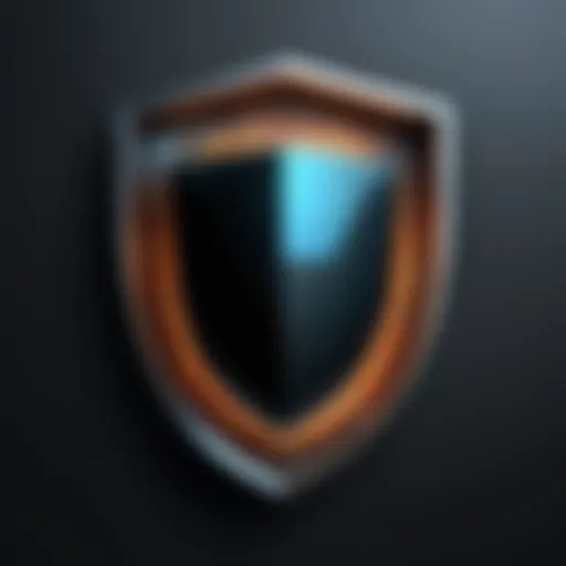 Illustration of a digital shield symbolizing protection against cyber threats