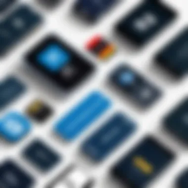 Types of NFC Transponders Visual representation of various types of NFC transponders