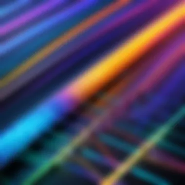 Visual representation of the transmission efficiency of single-mode fibers compared to multimode fibers.