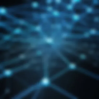 Network with Open Ports Visualization Visual representation of a network with open ports