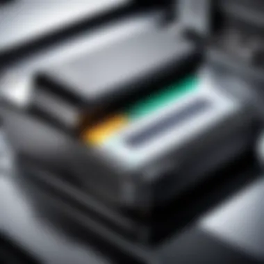 The Mechanics of Product ID Scanners A close-up view of a product ID scanner with a focus on its scanning mechanism.