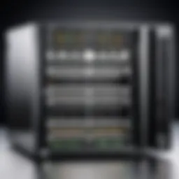 Illustration of rack mount server dimensions