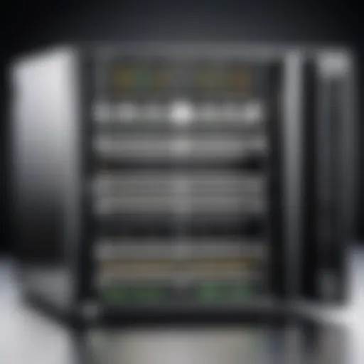 Illustration of rack mount server dimensions