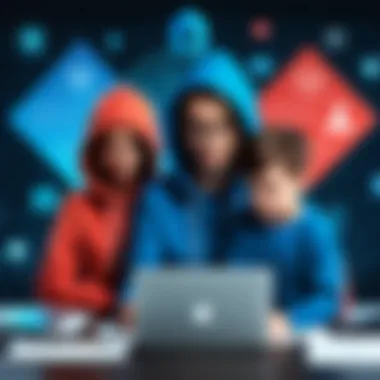 Diverse Ransomware Families Illustration of ransomware families and their characteristics