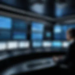 A high-tech control room showcasing JDA Dispatcher software in action