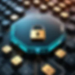 Conceptual representation of RSA encryption keys