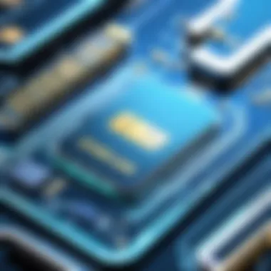 Future Trends in SIM Card Technology Futuristic visualization of SIM card technology advancements