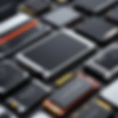 Different types of SSDs including SATA, NVMe, and M.2