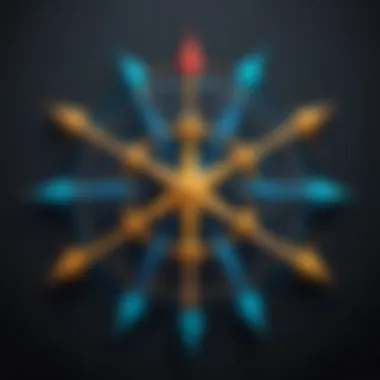 Star Topology in Networking Architecture Illustration showcasing the star topology in networking