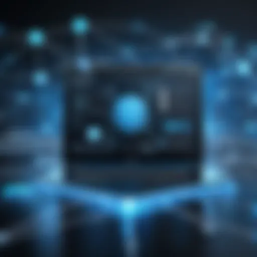 Visual representation of an intranet network structure