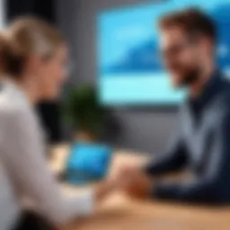 A Customer Success Manager engaging with a client in a meeting