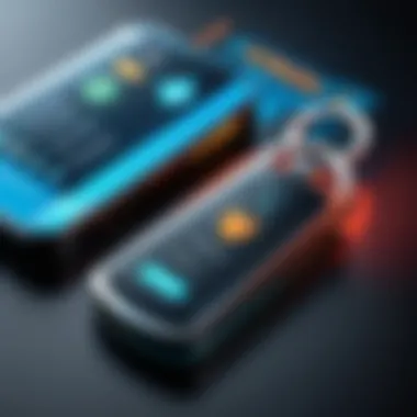 Vulnerabilities of VPN Key Fobs Visual representation of potential vulnerabilities associated with VPN key fobs