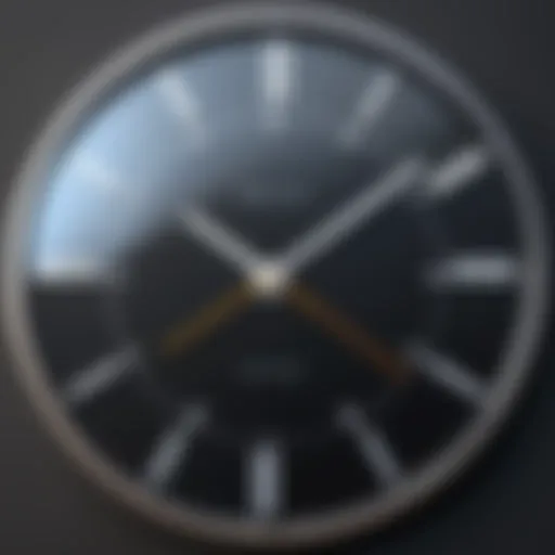 Stylish wall clock showcasing modern design