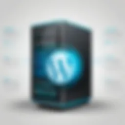 A diagram illustrating different types of WordPress hosting options