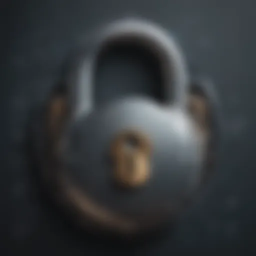 Illustration depicting a mysterious lock symbolizing BIOS security