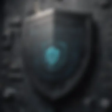 Shield Guarding Sensitive BIOS Data Illustration showcasing a shield protecting sensitive BIOS data