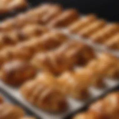 Culinary Elegance: Freshly Baked Pastries Meticulous arrangement of freshly baked pastries in a Starbucks display