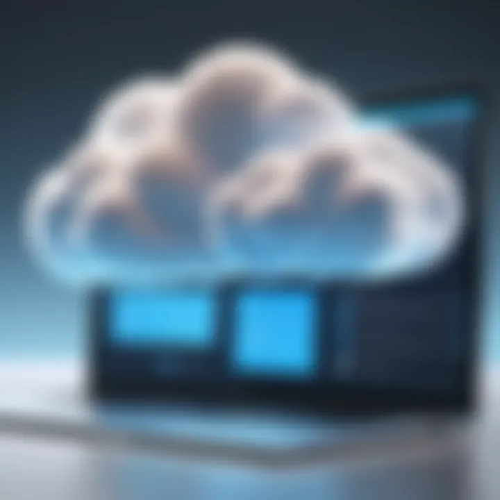 Screenshot of a cloud storage service with upload feature