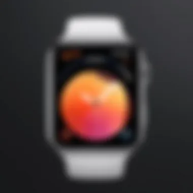 Synchronization with iPhone An Apple Watch paired with an iPhone showing synchronization