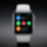 Close-up of an Apple Watch displaying a call interface