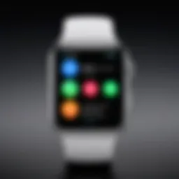 Close-up of an Apple Watch displaying a call interface