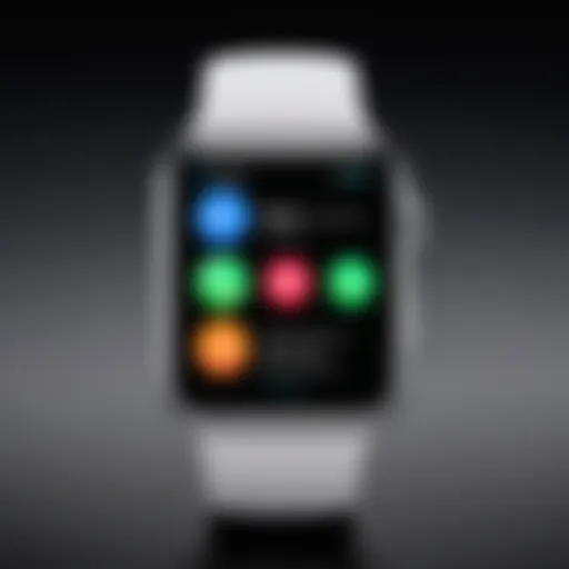 Close-up of an Apple Watch displaying a call interface