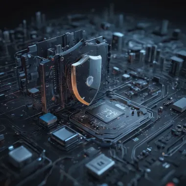 Cryptographic Security Measures Abstract digital lock with intricate coding patterns symbolizing encryption